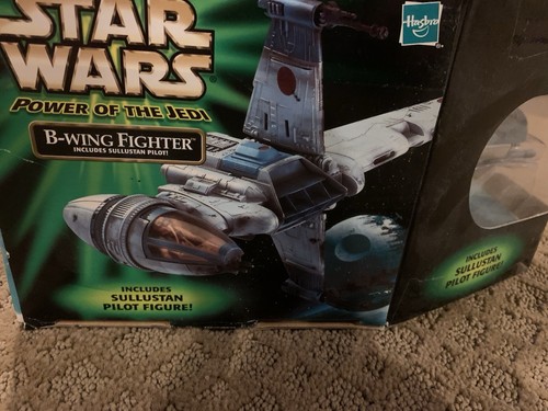 Neu 2001 Star Wars Macht der Jedi B-Wing Fighter mit Sullustan Pilot - Bild 5 von 6