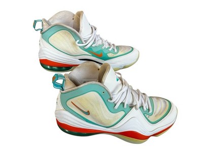 Size 10.5 - Nike Air Penny 5 Miami Dolphins for sale online  display picture 3
