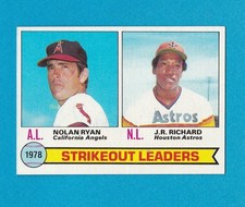 1979 TOPPS BASEBALL SET BREAK 6 STRIKEOUT LEADERS NM/MT