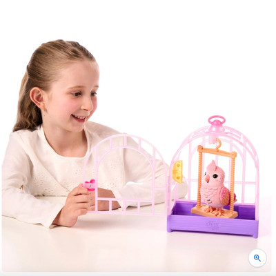 Little Live Pets Mein wirklich echter Vogel & Käfig Rosie Spielset Spielzeug Geschenk für Kinder Spielzeug