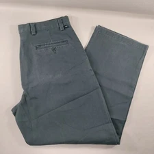 Dockers Relaxed Fit Flat Front Blue Khaki Pants Mens Size Actual 34x28