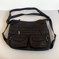 Lug Medium Tote  Zipliner  Black Multifunction Pockets Insulate Zip Pocket Side