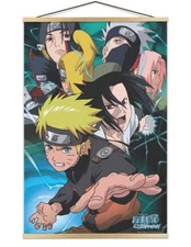 Naruto Team 7 Poster - 24" x 36"  with Poster Hanger Natural Color