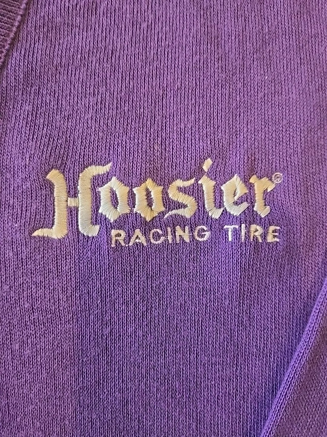Hoosier Racing Tires Vintage 80s McBriar Purple V-Neck Pullover Sweater ...
