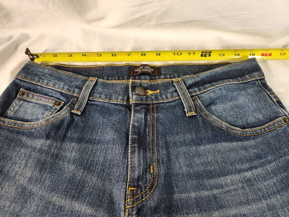 Pantalones de mezclilla para mujer Adam Levine The Engineer 30 x 30 azules elásticos cómodos con cinturón Foto 3 de 4