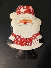 Vintage Christmas Holiday Santa Clause Cardboard Package Decoration