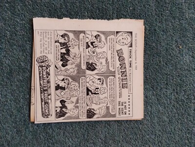 K1zb Ephemera 1951 Werbung Rowntrees Fruchtgummis heiß am Duft 