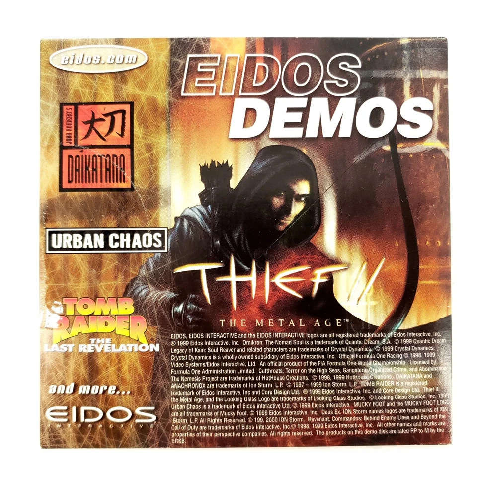 Eidos Demos Volume 8 PC Daikatana Thief II Tomb Raider Last Revelation Sealed - Image 2 of 4