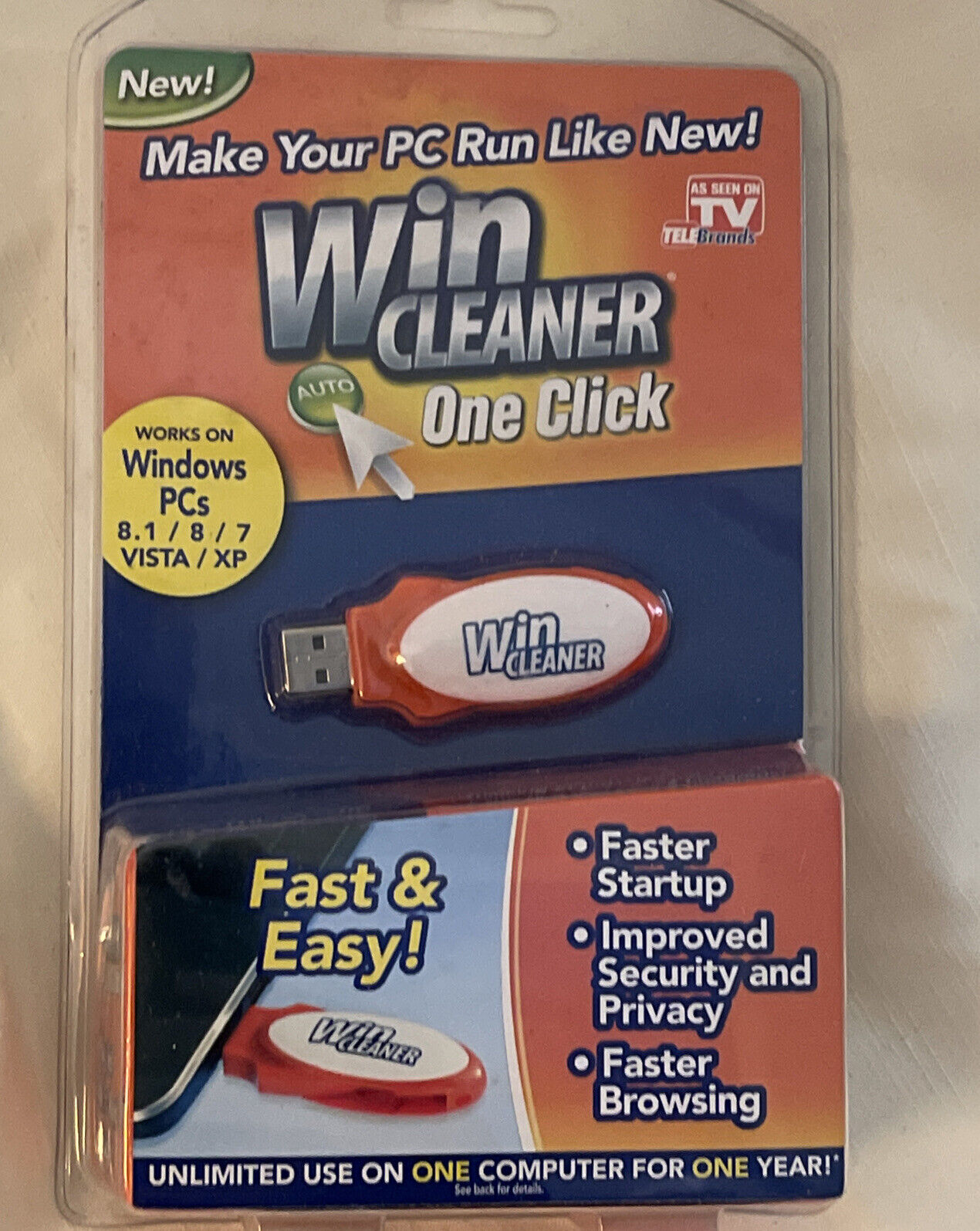 Win Cleaner One Click USB PC Computer Repair Clean Protect Windows