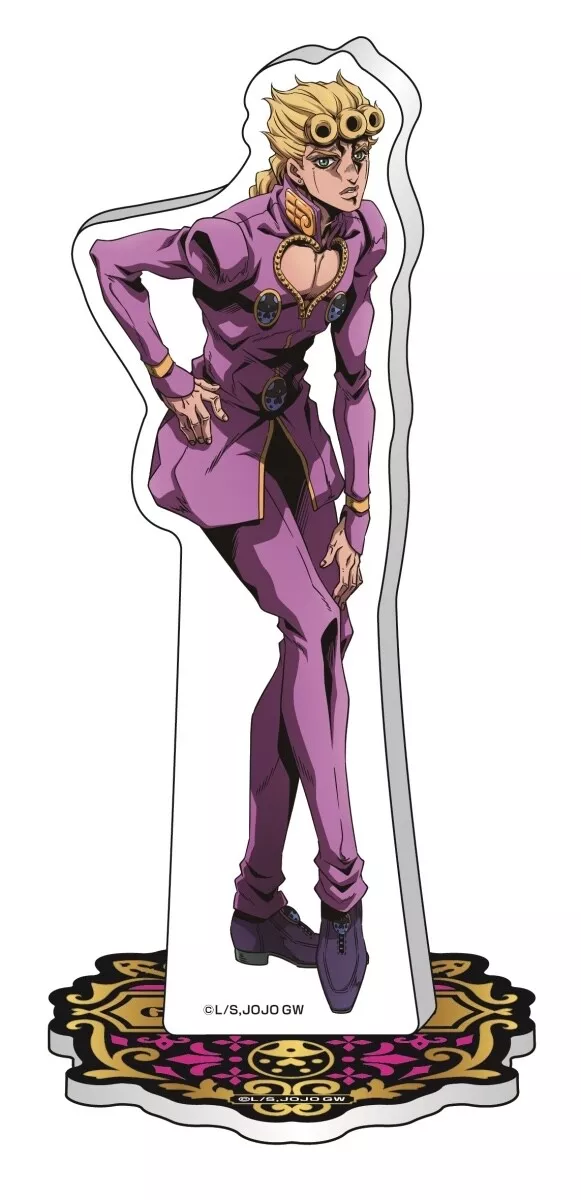 JOJO WORLD Giorno Giovanna Big Acrylic Stand Official NEW JAPAN