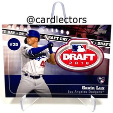 2020 Topps Series 2 GAVIN LUX Draft Day Medallion Card #DDM-GL RC DODGERS