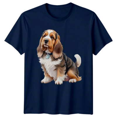 Basset Hound Hund Cartoon T-Shirt, süß Welpe Haustier Grafik T-Shirt