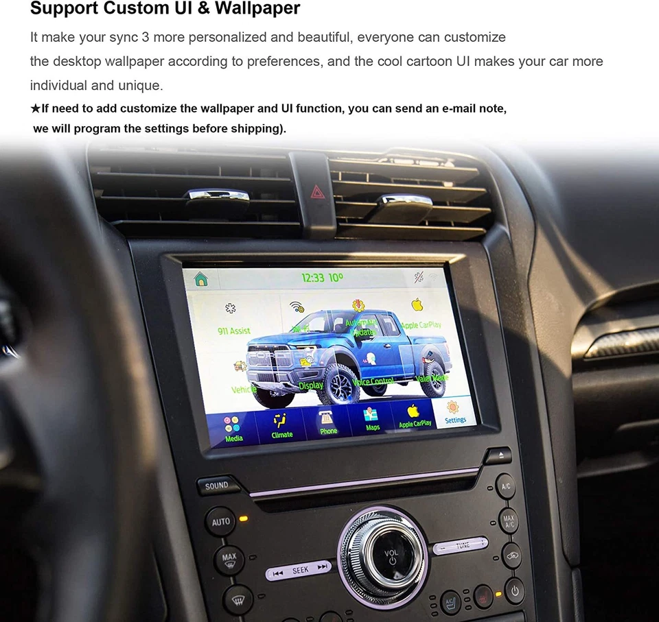 Programmed Factory OEM Navigation SYNC 3 APIM Module V3.4 Fit for Ford Lincoln - Image 3 of 3