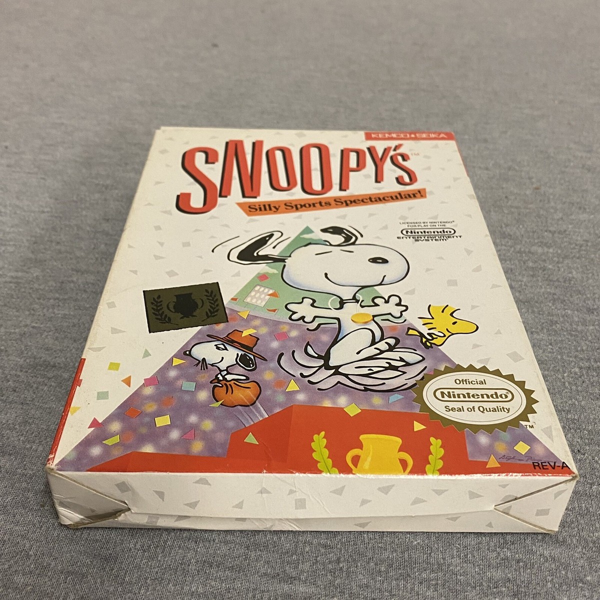 Snoopy's Silly Sports Spectacular! (Nintendo NES, 1988) [Box