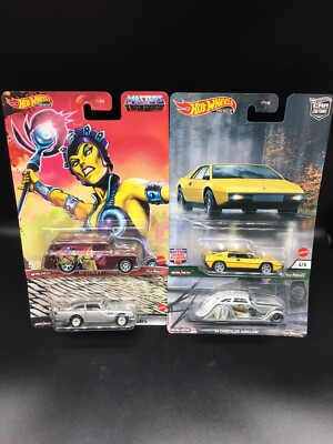 Hot Wheels Premium Real Riders Gmc Panel Chrysler Airflow Yellow Lotus 007 DB5