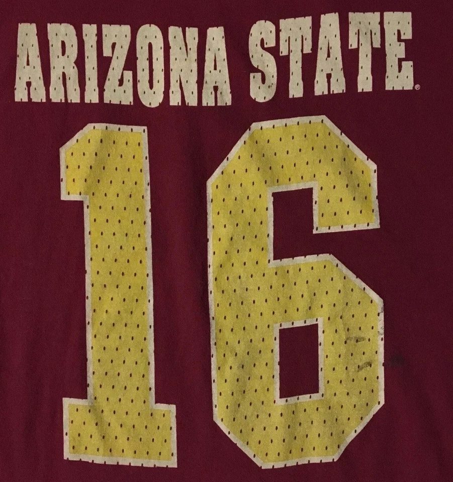 Vtg 90s ASU Rose Bowl Faded Shirt XXL Single Stitch College Track PE Grunge 80s Foto 3 de 4