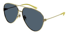 Gucci GG1280S-003 Women's Gold / Blue Mirrored Sunglasses