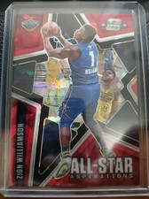 2020-21 Contenders Optic ZION WILLIAMSON #14 All-Star Aspirations Red Ice Prizm