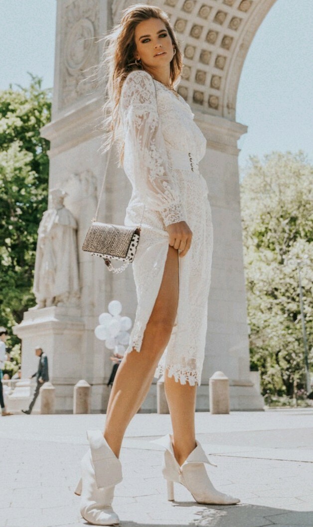 NWT $379 Spell the Gypsy Collective Dawn Lace Belted Midi Dress