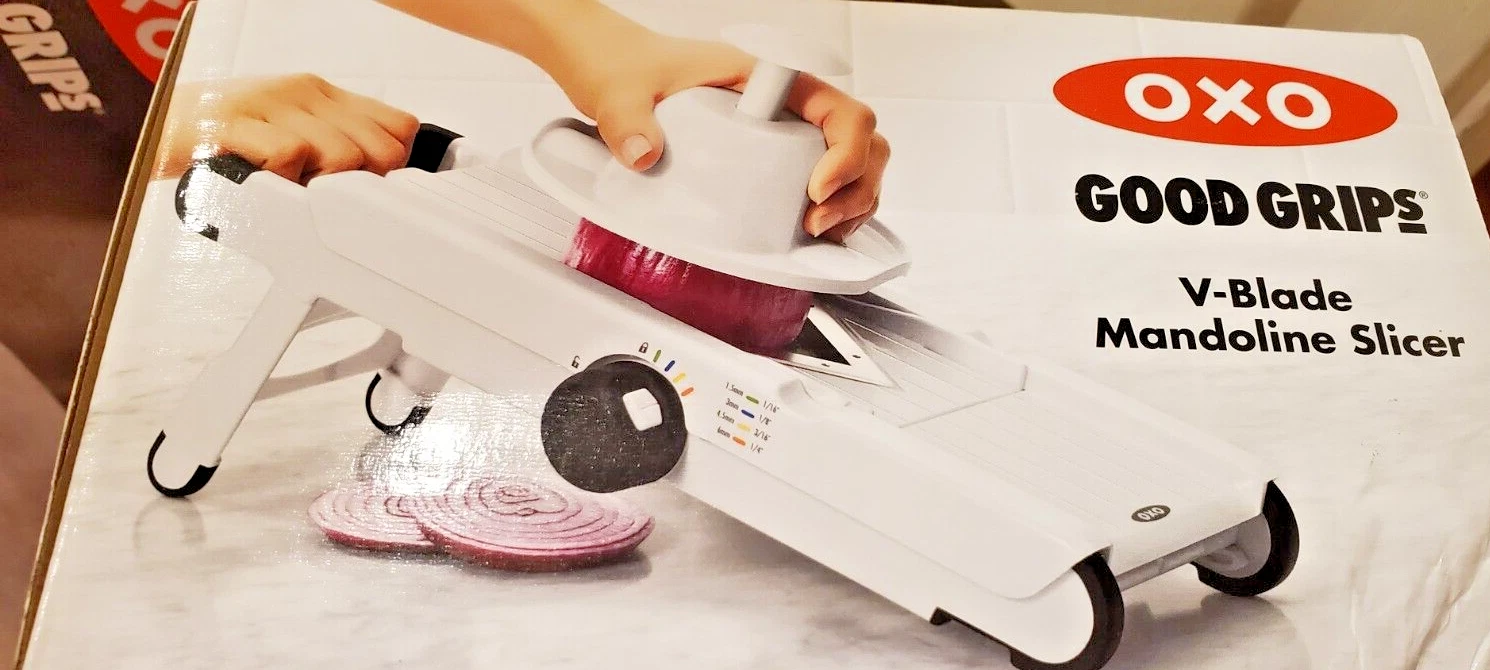 NEW OXO Good Grips 1155700 Plastic V-Blade Mandoline Slicer StainlessSteel Blade