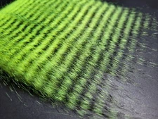 BARRED GRIZZLY CRAFT FUR - Select - 4" fibers - Fly Tying Materials - Streamers
