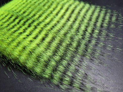 BARRED GRIZZLY CRAFT FUR - Select - 4'' fibers - Fly Tying Materials - Streamers