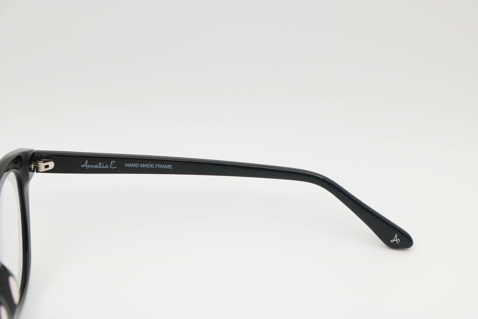 Amelia E Bella Shiny Black Cat Eye 35-002740 Eyeglasses Frames 49-21-145