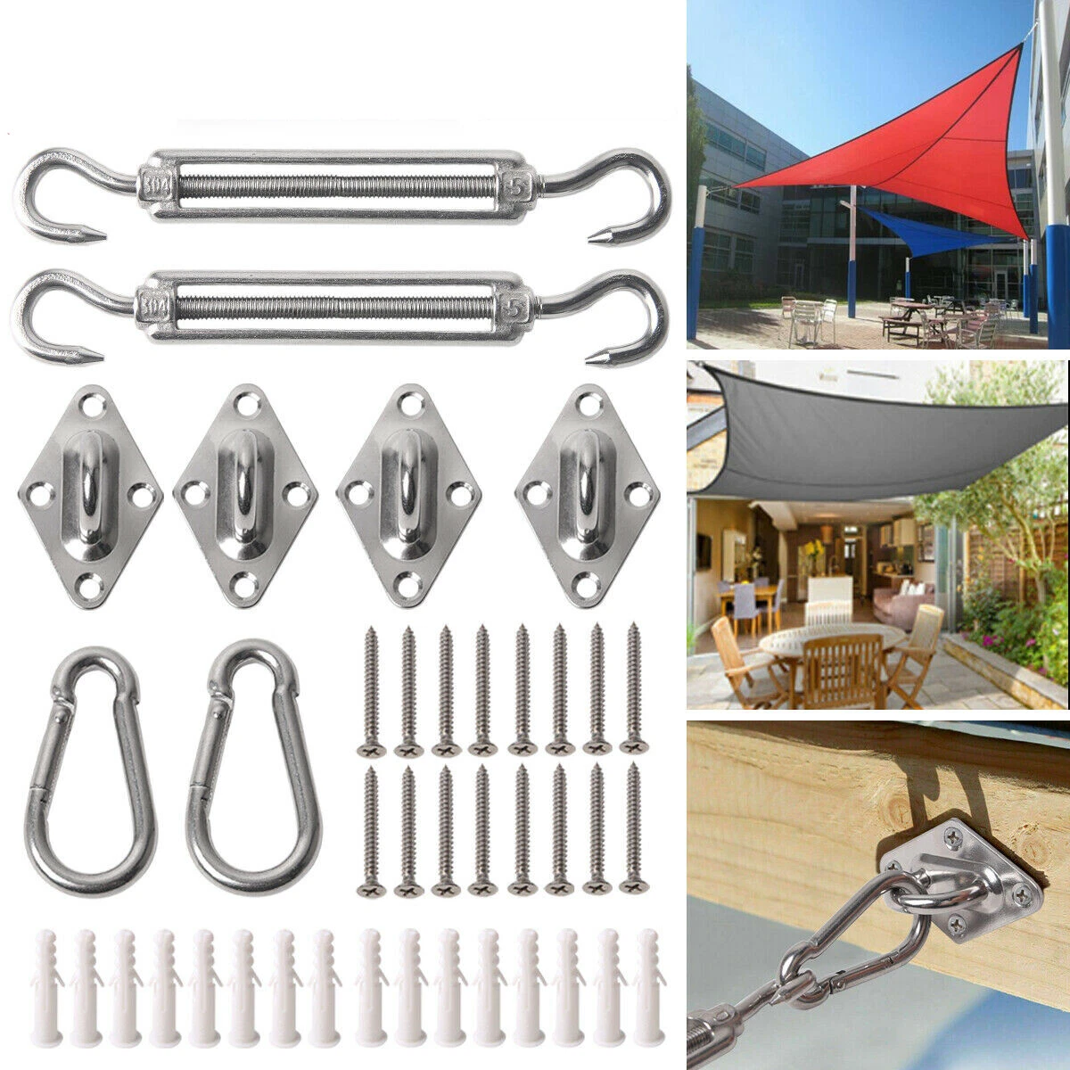 Sonnensegel 2x5m Weiß – Wasserdichter UV-Schutz Für Garten, Terrasse & Balkon – Inkl. Befestigungsseilen