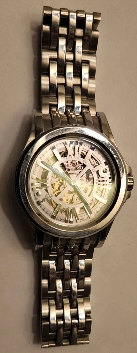 Very Nice Men s Bulova Accutron Accu Swiss Kirkwood Skeleton Watch