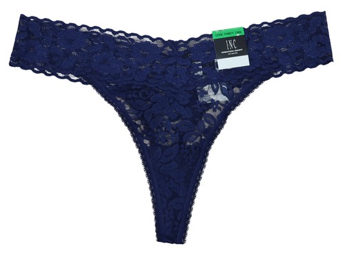 INC International Concepts Floral Lace Solid Tanga Panty Damenunterwäsche Neu mit Etikett - Bild 27 von 46