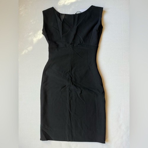 DIANE VON FURSTENBERG dvf Bevin Black Dress Size 6 - Picture 9 of 10