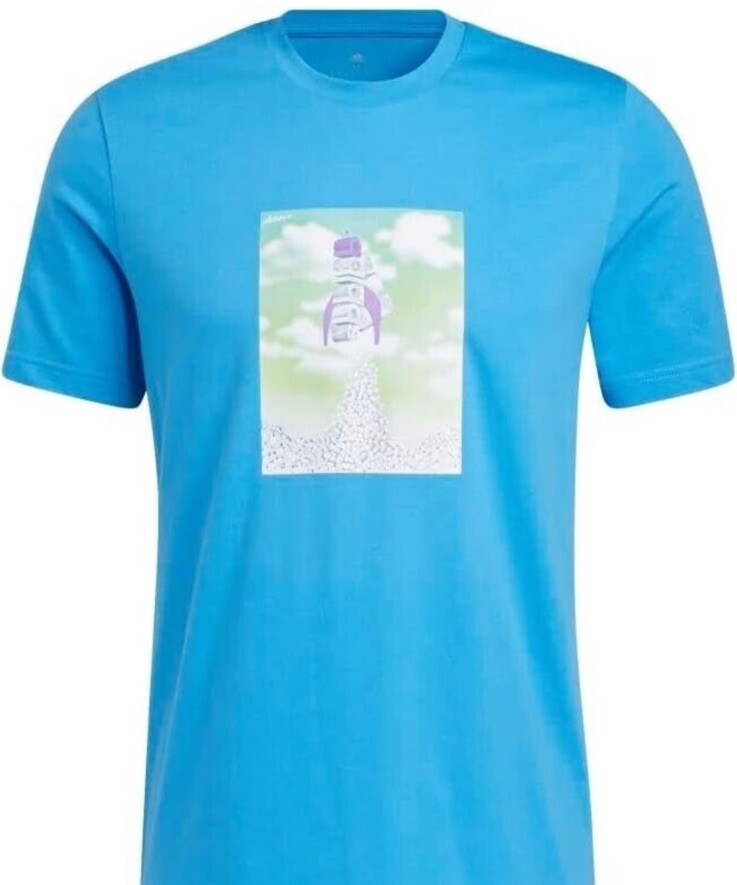 ALTRA Adidas HK6760 4XL Uomo Uomo M BOOST ROCKET T shirt Multi Sport Pulse Blu