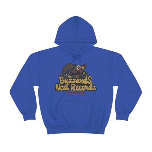 Sudadera con capucha vintage para hombre Buzzard’s Nest Records 1976 - Imagen 40 de 53