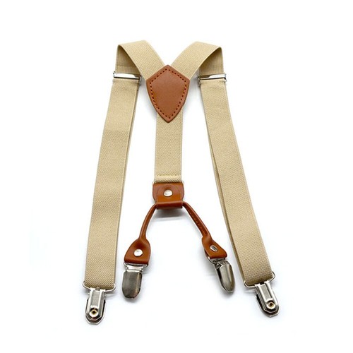 Clips Suspenders 4 Clips Elastic Adjustable Braces Mens Womens Unisex Clip-on - Picture 2 of 23