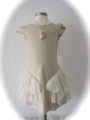 no added sugar  SALE % traumhaftes Kleid gold Rüschen Tüll 4Y 98 104 NEU NP 74 