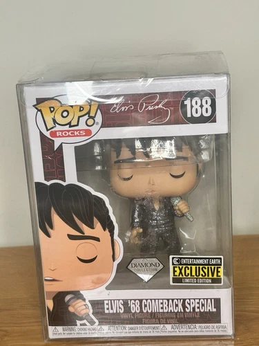 Funko Pop! Rocks: Elvis '68 Comeback Special (Diamond Glitter) #188
