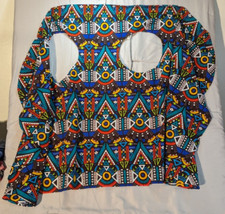 African Kaftan Priceless Cultures Top Oversized Tunic Shawl Wrap