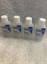 Lot of 4 New Travel Size Bottles Cerave Baby Wash and Shampoo Sample 1oz.