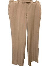 Brooks Brothers 346 Women Trouser Tan Pants Dress Slacks SZ 14 Pockets Beige NWT