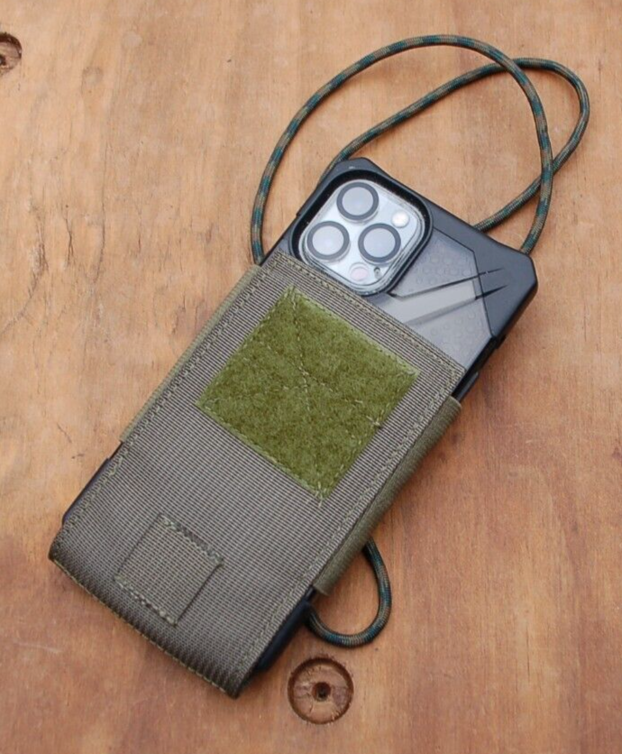 iPhone Neck Pouch by California Competition Works - OD Green - Made in USA  -image