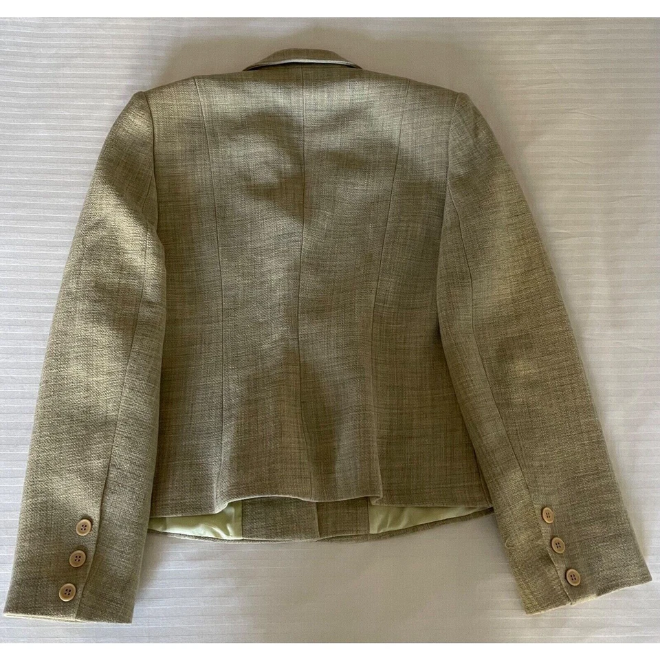 Blazer para mujer Vertigo Paris, 100 % Laine mediano verde salvia hecho en Francia A+ Foto 2 de 4