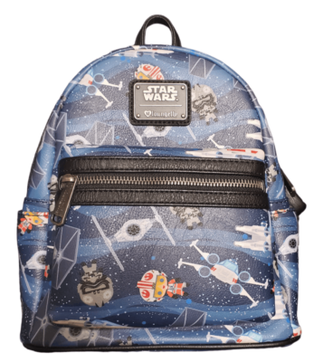 Loungefly Star Wars RARE HEART LOGO Chibi Spaceships Mini  display picture 1