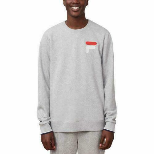 Новая мужская французская махровая толстовка Fila с круглым вырезом горловины 3890₽