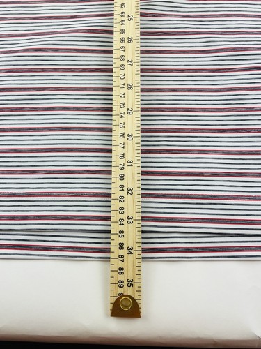FootJoy Shirt Men’s XL Golf Polo White w/Red Blue Black Stripes See Measurements - Picture 7 of 9
