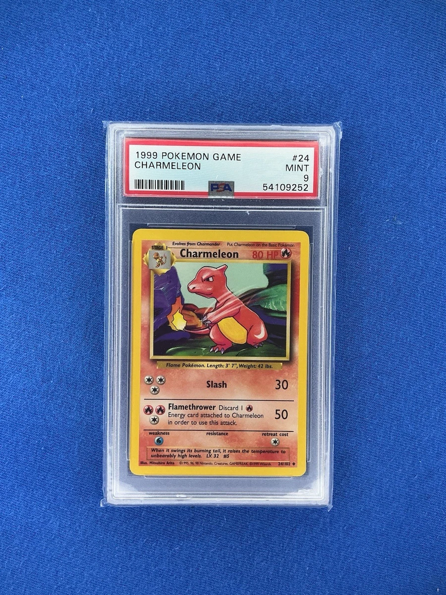 Pokémon TCG Base Set Charmeleon Grade 9 Individual Collectible