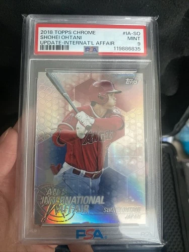 2018 Topps Chrome Update #IA-SO Shohei Ohtani RC International Affair PSA 9 Mint