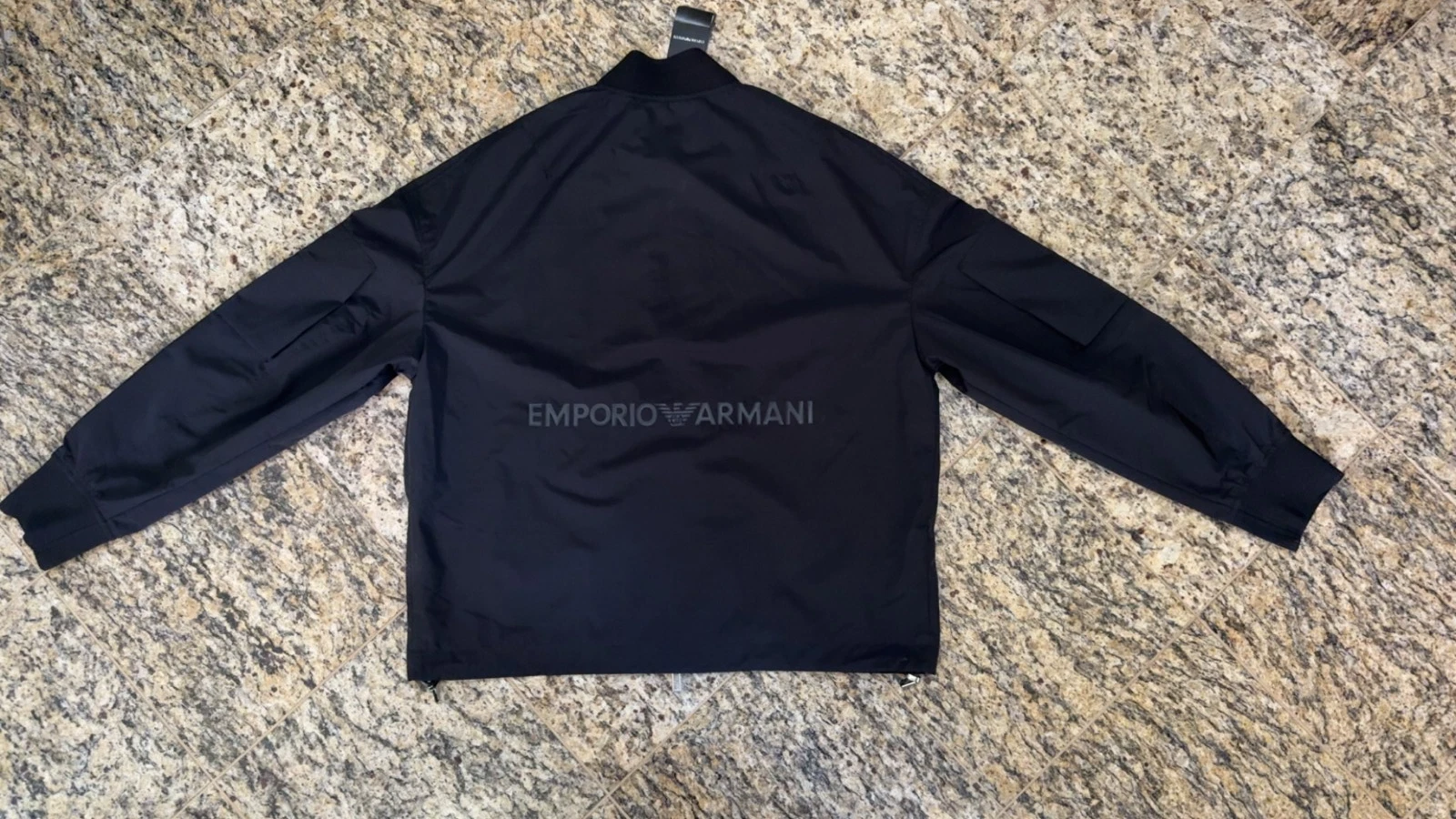 EMPORIO ARMANI $675 Mens BLOUSON JACKET Full Zip Black Size 50-56 AUTHENTIC NEW - product detail image 2