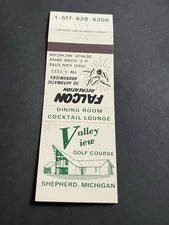 Vintage Michigan Matchbook “Valley View Golf Course” Shepherd