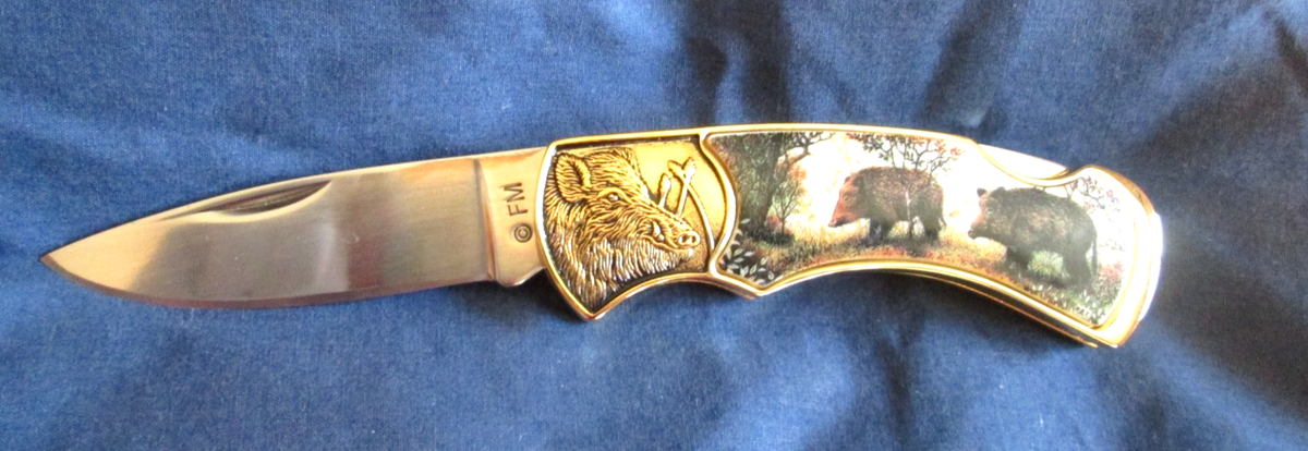 Franklin Mint Collector Knives/Set of 6/Wildlife Series/Folding