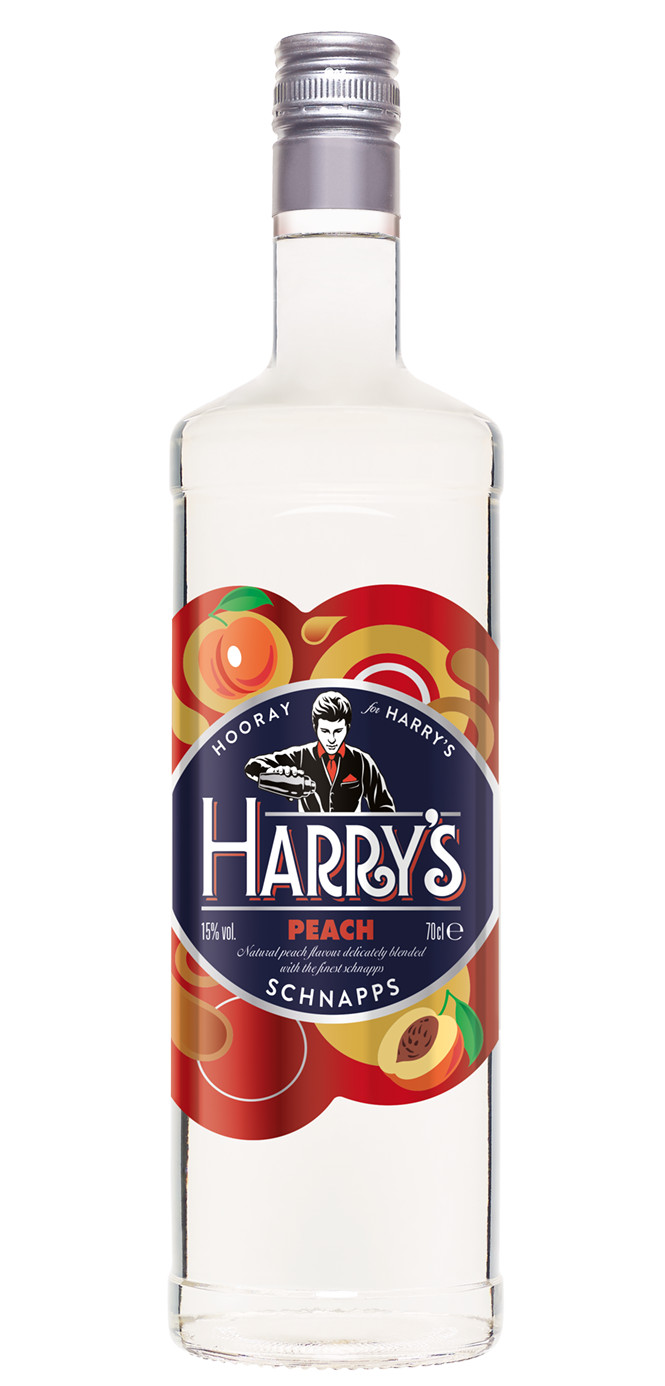 Harrys Peach Schnapps 70cl 15% abv